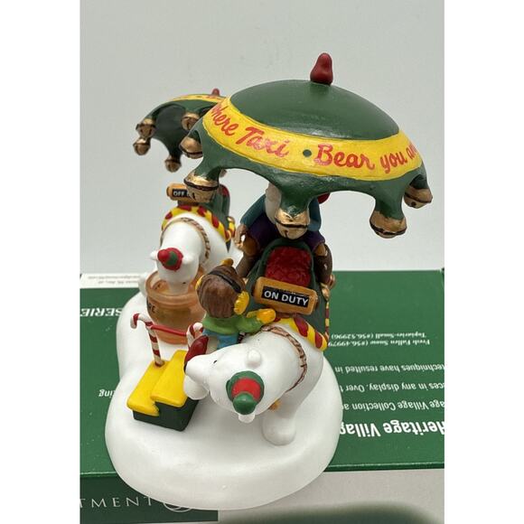 Dept 56 North Pole Series 56-57201 Polar Bear Taxi Service - Picture 5 of 7